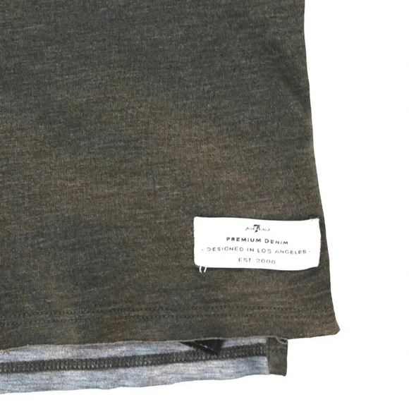 7 for All Mankind || Mens Olive Drab Crewneck Sweater Minimalist Capsule Large - Picture 4 of 7
